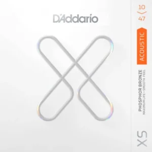 Offre Exclusive D‘addario XSAPB1047 Acoustic Guitar 6-String Set Phosphor Bronze Coated 10-47 - jeu de 6 cordes