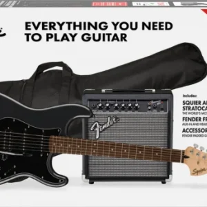 Squier Strat Affinity HSS Pack - charcoal frost metallic Paiement Sécurisé