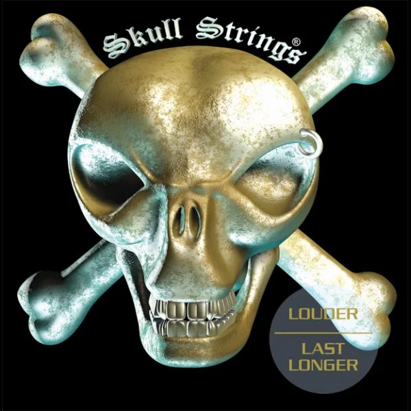 Skull strings Drop B Electric Guitar 6-String Set 12-62 - jeu de 6 cordes Soldes