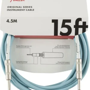 Meilleur Choix Fender Original Instrument Cable, Straight/Straight, 15ft - Daphne Blue