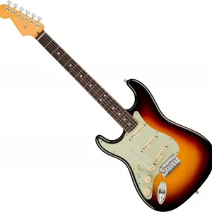 Fender American Ultra Stratocaster Gaucher (USA, RW) - ultraburst Authentique