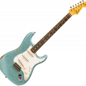 Bon Plan Fender Custom Shop 1965 Stratocaster CZ548544 - relic daphne blue sparkle
