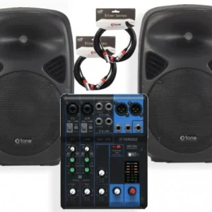 X-tone Sma 8 + Yamaha MG06 + XLR XLR 6M Silver X-tone Retour Gratuit