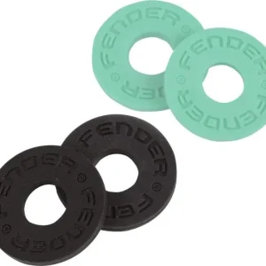 Fender Strap Blocks 4-Pack - Black & Surf Green Retour Gratuit