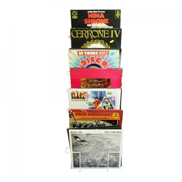Achat Immédiat Enova hifi Support Mural 60 vinyles blanc - Vwm 60 WH