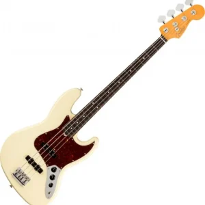 Fender American Professional II Jazz Bass (USA, RW) - olympic white Bon Plan