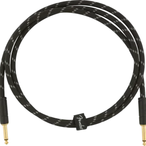 Fender Deluxe Instrument Cable, 5ft, Straight/Straight - Black Tweed Satisfait Ou Remboursé