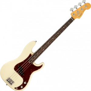 Solde Fender American Professional II Precision Bass (USA, RW) - olympic white