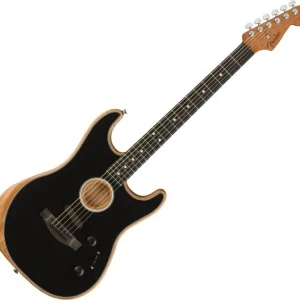 Fender American Acoustasonic Stratocaster - black Bon Plan