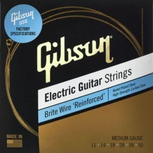 Gibson SEG-BWR11 Electric Guitar 6-String Set Brite Wire Reinforced 11-50 - jeu de 6 cordes Prix Réduit
