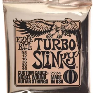 Bon Plan Ernie ball P02224 Electric Guitar 6-string Set Turbo Slinky NPS 9.5-46 - jeu de 6 cordes
