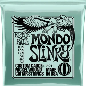 Ernie ball P02211 Electric Guitar 6-String Set Mondo Slinky Nickel Wound 10.5-52 - jeu de 6 cordes Offre Limitée