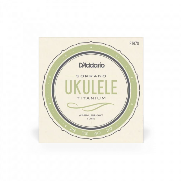 D‘addario EJ87S Ukulélé Soprano (4) Pro-Arté Titanium 028-029 - jeu de 6 cordes Remise