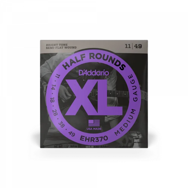D‘addario EHR370 Electric Half Rounds Medium 11-49 - jeu de 6 cordes Seulement Aujourd'hui