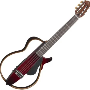 Vente Directe Yamaha Silent Guitar Nylon String SLG200N - crimson red burst
