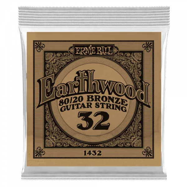 Ernie ball Folk (1) Earthwood 80/20 Bronze 032 - corde au détail Prix Choc