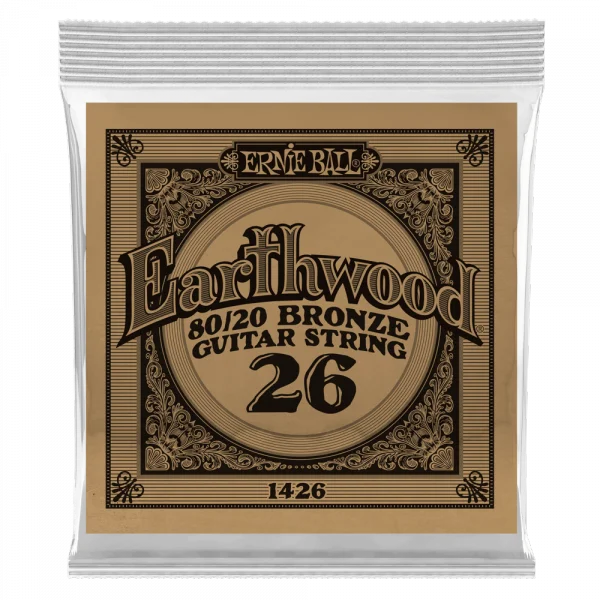 Commander Vite Ernie ball Folk (1) Earthwood 80/20 Bronze 026 - corde au détail