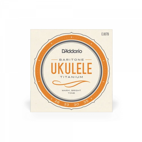D‘addario EJ87B Ukulélé Baritone (4) Pro-Arté Titanium 028-035w - jeu de 6 cordes Solde