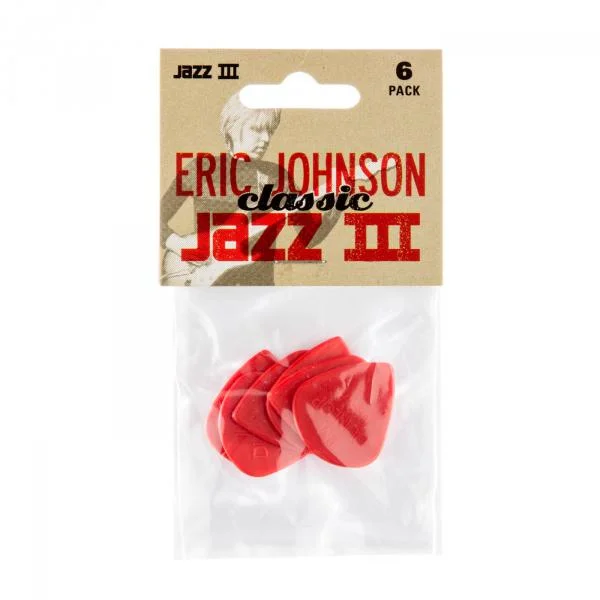 Populaire Jim dunlop 47PEJ3N Eric Johnson Classic Jazz III Player‘s Pack De 6 - 1.38MM