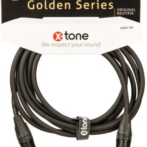 X-tone X3001-3M - XLR(M) / XLR(F) Golden Series Acheter Direct