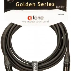 Promotion Saisonnière X-tone X3001-6M - XLR(M) / XLR(F) Golden Series