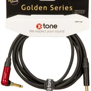Promotion X-tone X3071-3M Instrument Cable Right/Angled 3m Golden Series
