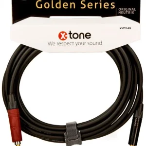 Authentique X-tone X3070-6M Instrument Cable Right/Right 6m Golden Series