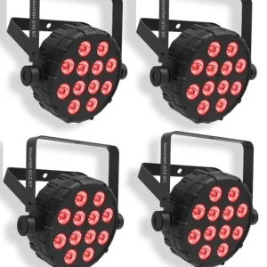 Chauvet dj 4 x SlimPAR Q12 BT + Seulement Aujourd'hui