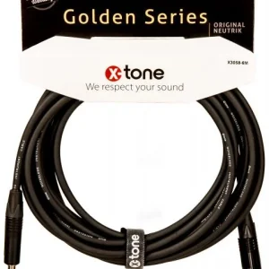 Retour Gratuit X-tone X3058-6M Instrument Cable Right/Angled 6m Golden Series
