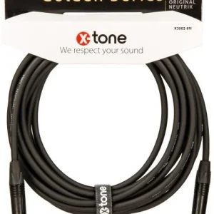 Jusqu'à Épuisement Des Stocks X-tone X3002-6M Instrument Cable Right/Right 6m Golden Series