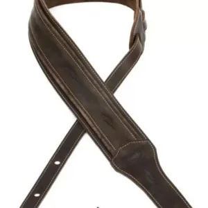 Taylor Element Distressed Leather Guitar Strap 3 inch - Dark Brown Acheter En Ligne