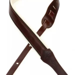 Taylor Renaissance Leather Guitar Strap 2.5 inch - Cordovan Retour Gratuit