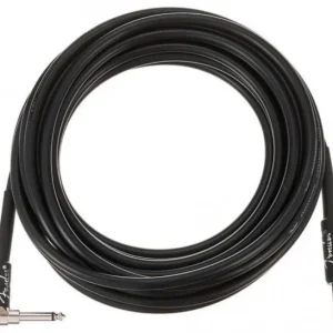Prix Cassé Fender Professional Instrument Cable, Straight/Angle, 25ft - Black
