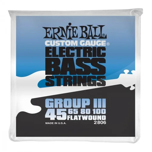 Bon Plan Ernie ball Bass (4) 2806 Flatwound Group III 45-100 - jeu de 4 cordes