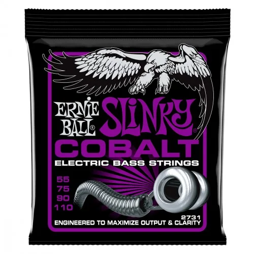 Commander Maintenant Ernie ball Bass (4) 2731 Slinky Cobalt 55-110 - jeu de 4 cordes