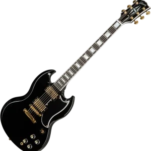 Certifié Gibson Custom Shop SG Custom 2-Pickup - ebony