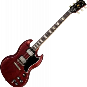 Meilleur Prix Gibson Custom Shop 1961 SG Standard Reissue Stop Bar - vos cherry red