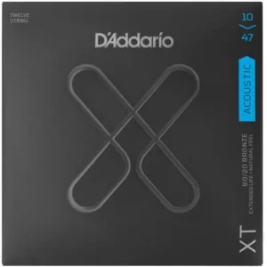 Acheter Direct D‘addario XTABR1047-12 Acoustic Guitar 12-String Set 80/20 Bronze 10-47 - jeu de 6 cordes