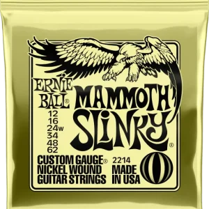 Ernie ball Electric (6) 2214 Mammoth Slinky 12-62 - jeu de 6 cordes Achat Immédiat