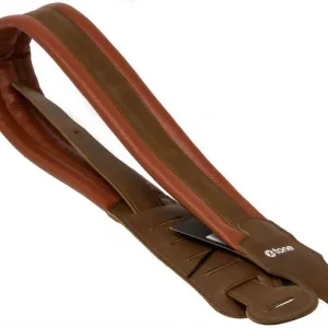 X-tone XG 3158 Leather Guitar Strap - Brown & Light Brown Meilleur Choix