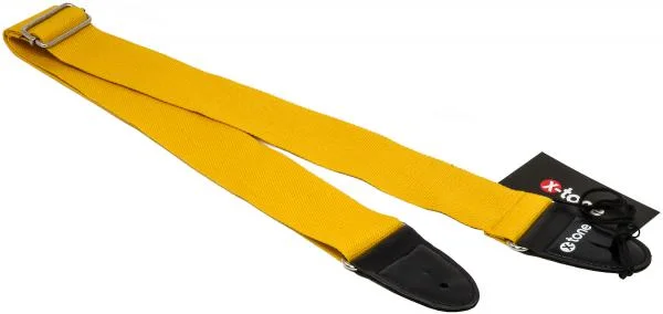 X-tone XG 3110 Cotton Metal Buckle Guitar Strap - Yellow Commander Vite