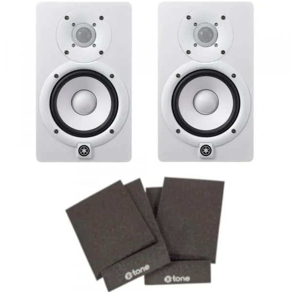 Achat Immédiat Yamaha HS5 White (la paire) + Mousses Isolantes Moniteurs (Paire)