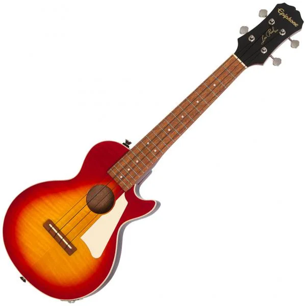 Epiphone Les Paul Tenor Acoustic/Electric Ukulele - aged cherry sunburst Paiement Sécurisé