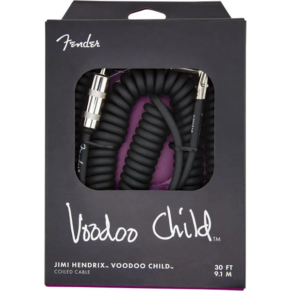 Meilleure Vente Fender Jimi Hendrix Voodoo Child Coil Cable 30 (9.1m) - Black