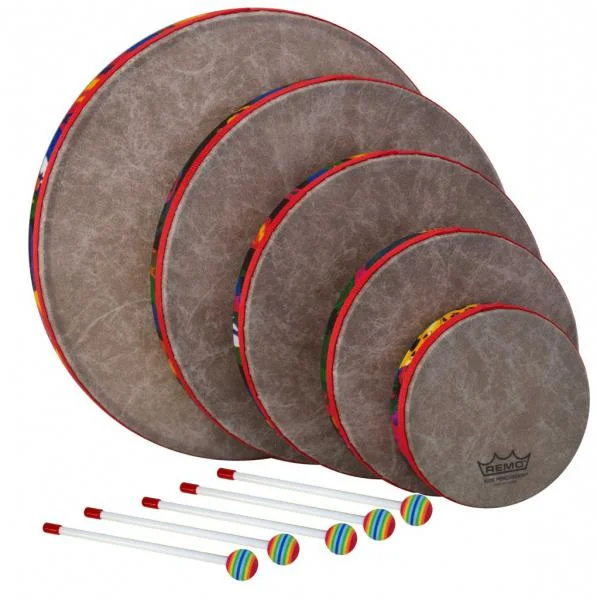 Remo Kit 5 Tambours à Main pour Enfants Usine Directe