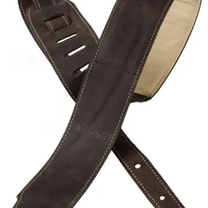 X-tone xg 3156 Classic Plus Leather Guitar Strap - Dark Brown Bon Marché