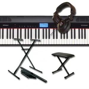Prix Cassé Roland GO Piano 61P + STAND X + BANQUETTE X + CASQUE Pro 580