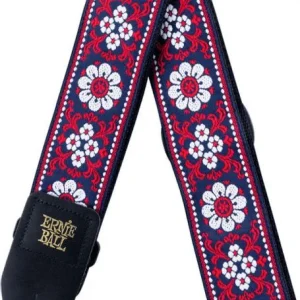 Seulement Aujourd'hui Ernie ball Jacquard Guitar Strap - Midnight Blossom