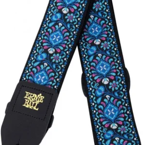 Vente Flash Ernie ball Jacquard Guitar Strap - Indigo Orchid