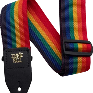Ernie ball Polypro 2-inches Guitar Strap - Rainbow Petit Prix